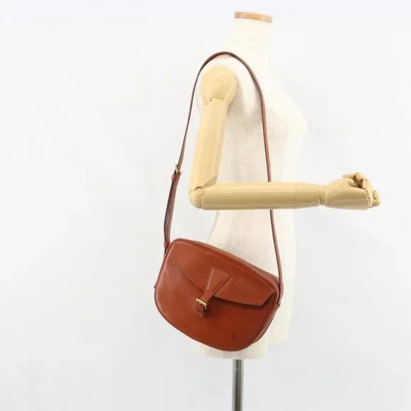 LOUIS VUITTON Epi Jeune Fille MM Shoulder Bag Brown M52153 LV Auth am10076